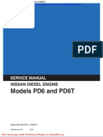 Kobelco Nissan Diesel Engine Pd6 Pd6t for Lk850 II