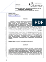 Modelo de Auditoria para Servicios Telemáticos de La Universidad Simón Bolívar