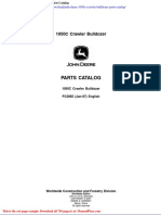 John Deere 1050c Crawler Bulldozer Parts Catalog