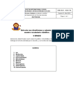 6Â° QuÃ Mica VOCABULARIO CIENTIFICO (4to Periodo)