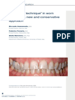 Ammannato R, Ferraris F, Marchesi G. the “Index Technique” in Worn Dentition a New and Conservative Approach. Int J Esthet Dent 2015; 1068–99.
