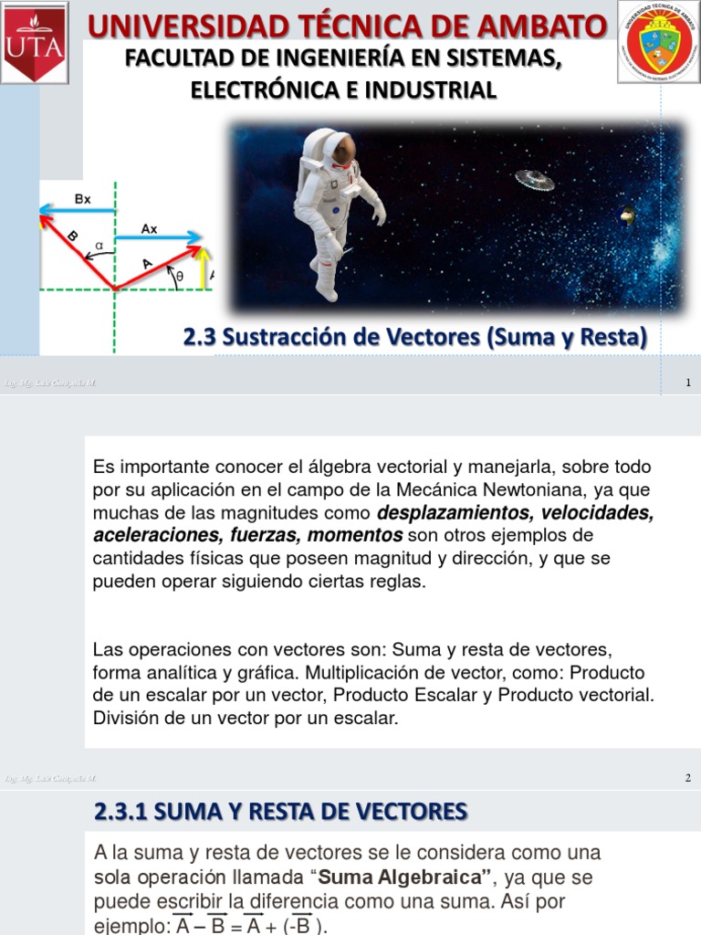 Suma y Resta de Vectores: Ejercicios Resueltos | PDF | Vector ...