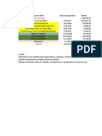 Tipo de Activo Fecha de Adquisicion Monto: Obras en Proceso