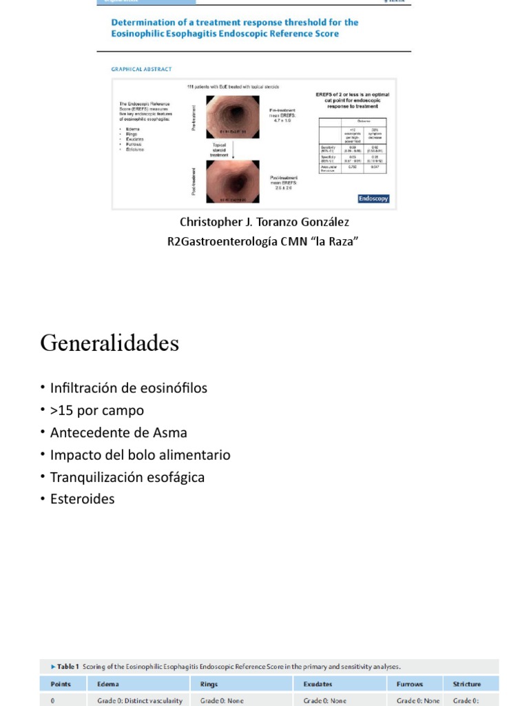 EREFS en el Tratamiento de Eosinofilia | PDF | Ciencia y matemáticas