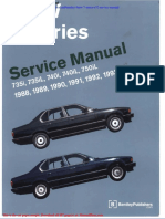 Bentley BMW 7 Series E32 Service Manual