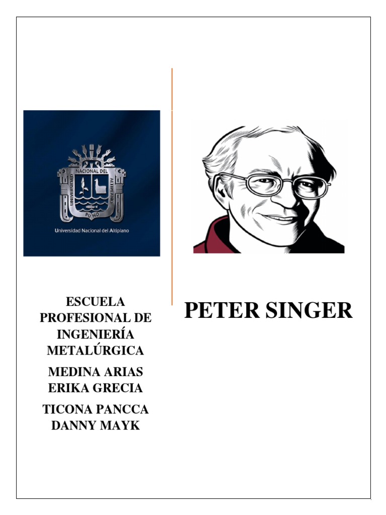 Filosofo Singer | PDF | Utilitarismo | Derechos animales