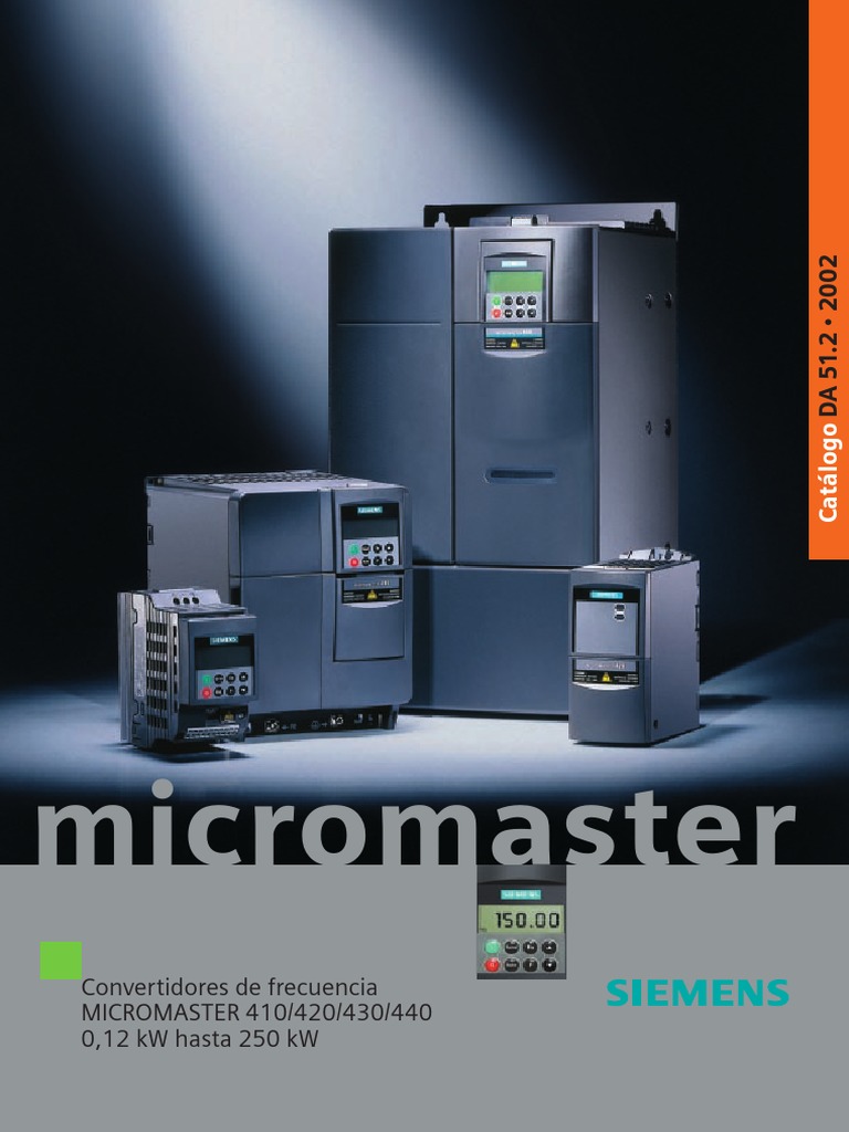 Micromaster Catalogo | PDF | Relé | Señal analoga