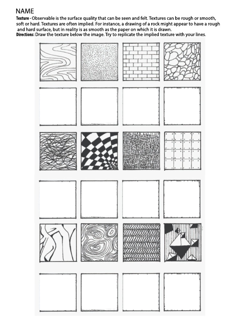Understanding and Drawing Texture | PDF