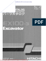 Hitachi Ex100 3 Excavator Parts Catalog