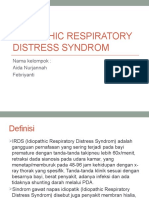 Idiopathic Respiratory Distress Syndrom