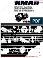 Yanmar Model Ysm Operators Manual