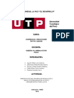 Presentación Del Esquema de Producción y Redacción Preliminar de Un Texto Argumentativo para La Pc2