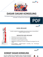 Dasar Dasar Konseling: Pelatihan Teknis Bagi Pelaksana Ppks Dalam Percepatan Penurunan Stunting TK Kabupaten Tahun 2023