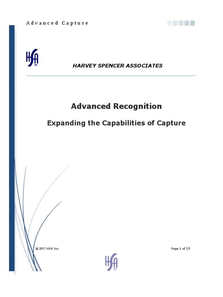 Advanced Capture White Paper | PDF | Image Scanner | Optical Character ...