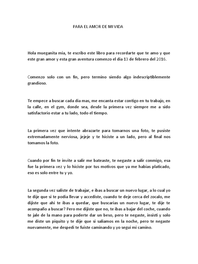 Para El Amor de Mi Vida | PDF | Amor | Moralidad