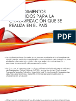 Procedimientos Requeridos para La Chatarrización Que Se Realiza