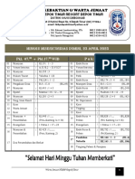 WARTA MINGGU 23 April 2023