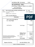 SM Jewell Tec: Job Work Delivery Bill / Tax Invoice