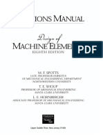 M. F. Spotts - Design of Machine Elements Solutions Manual
