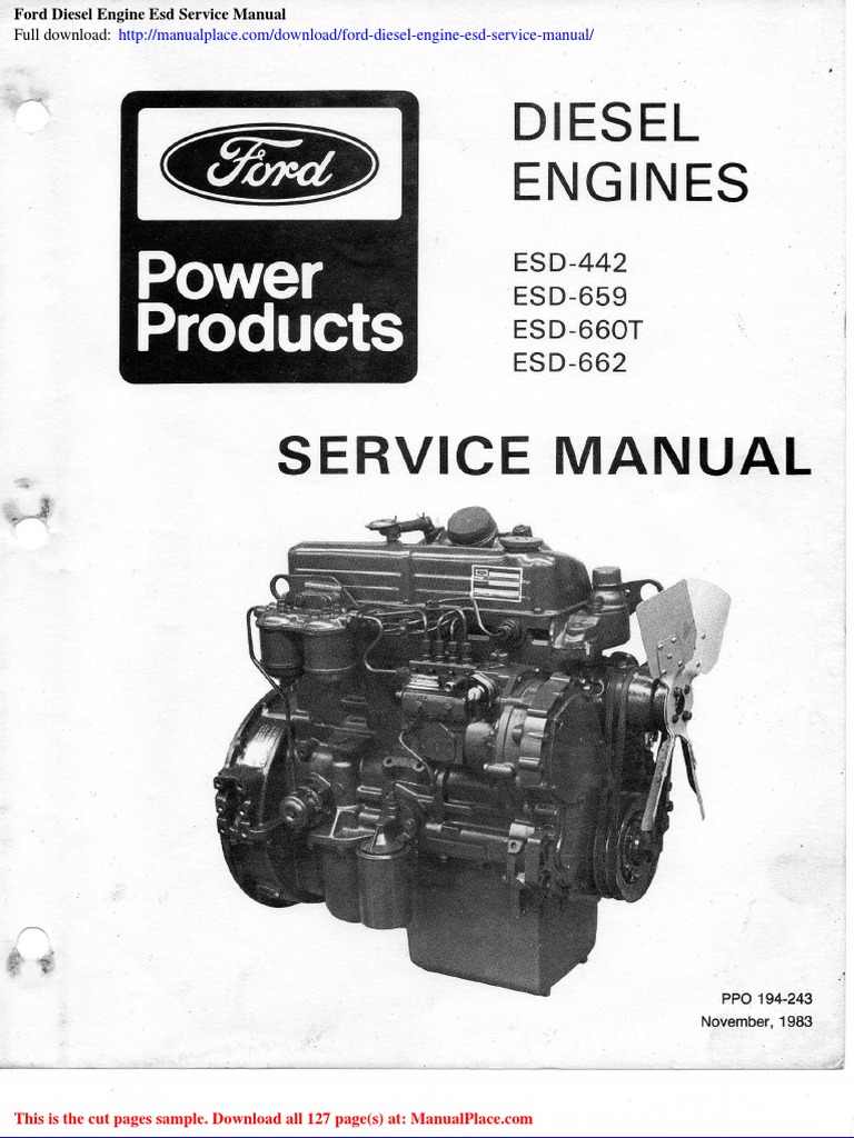 Ford Diesel Engine ESD Manual Download | PDF | Business | Computers
