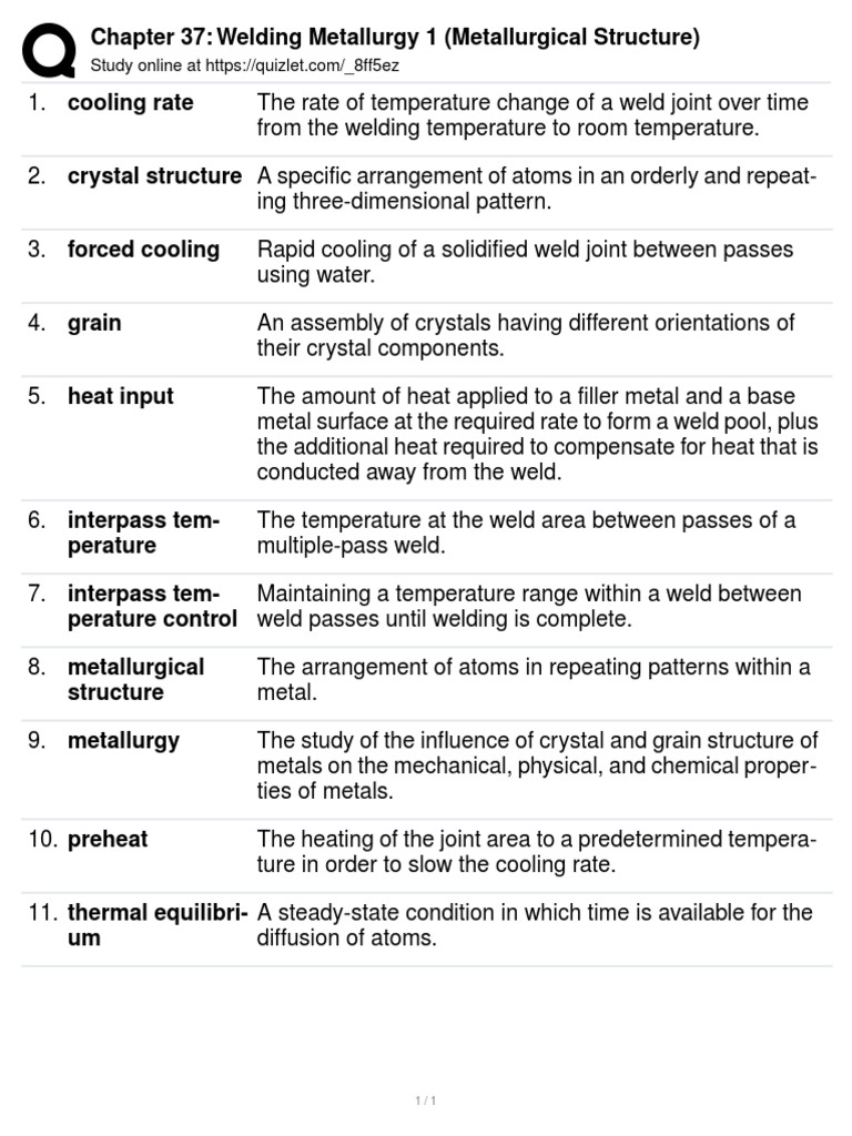 Welding Metallurgy and Structure Insights | PDF