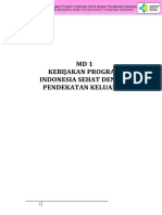 MD1. Kebijakan Program Indonesia Sehat Dengan Pendekatan Keluarga