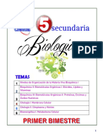 5° Sec GUIA DE BIOLOGÍA I BIMESTRE (1 - 6) .