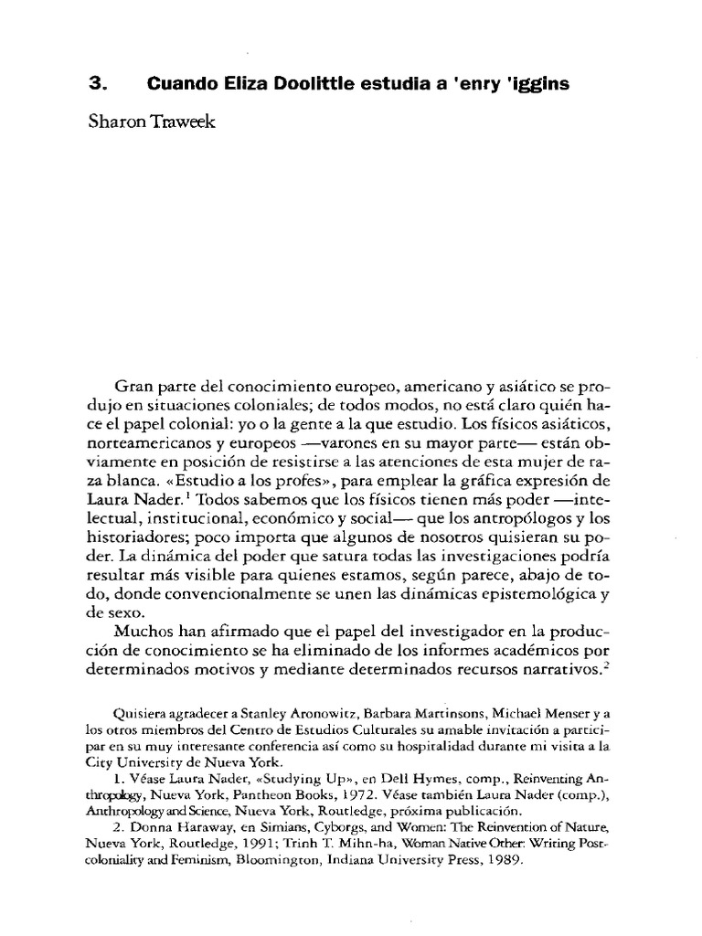 Cuando Eliza Doolittle Estudia A #39 Enry #39 Iggins PDF Japón Los
