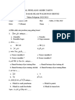 Soal Ujian Sekolah Kelas 6 B.arab Sdi W9