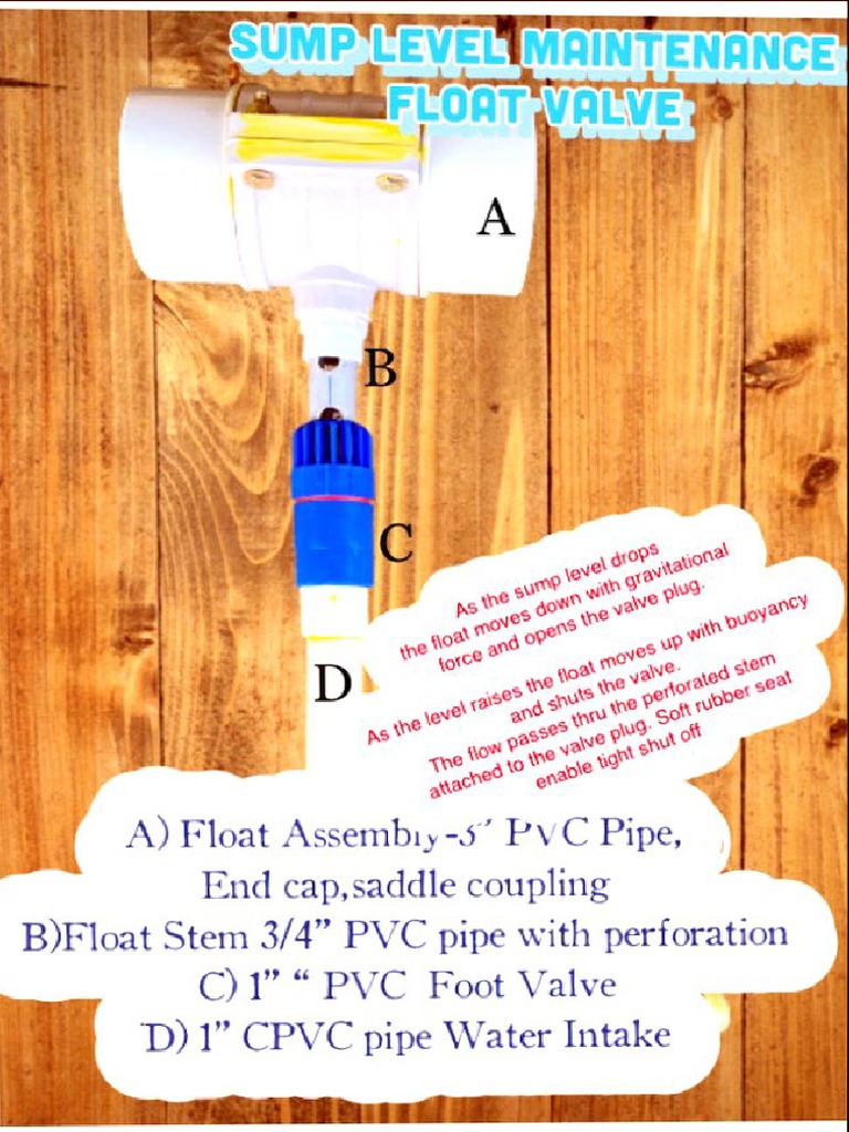 DIY Float Valve for Sump PDF