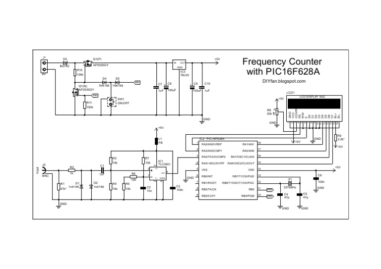 Freq Counter 16 F628 ALCDschematic PDF Chess Theory Chess