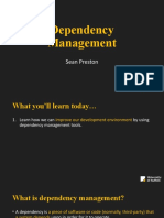 Week 9 - Dependency Management