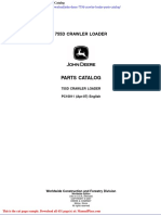 John Deree 755d Crawler Loader Parts Catalog