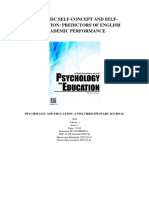 Academic Self-Concept and Self-Regulation: Predictors of English Academic Performance