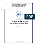 (123doc) Bai Giang Tin Hoc Ung Dung Danh Cho Sinh Vien Nganh Kinh Te