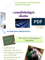 The Use of Technology in Education: Escuela Normal Superior de Hermosillo Subsede Obregón