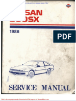 Service Manual Nissan 1986