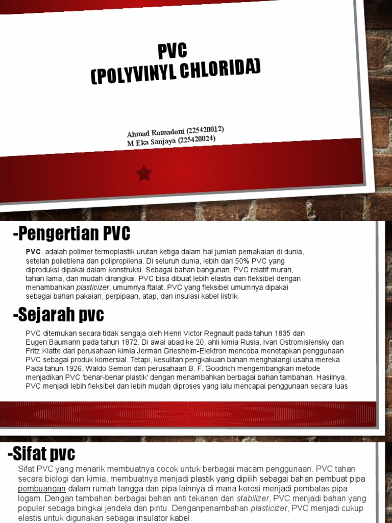 Pengertian dan Aplikasi Bahan PVC | PDF | Griya & Taman