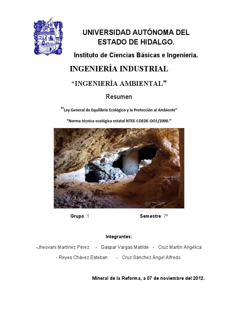 NTEE y Ley de Equilibrio Ecológico | PDF | Agua | Ecología