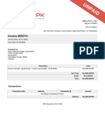 Invoice-650741 of Website