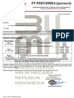 Surat Panggilan Tes Pt. Pertamina (Persero) Jakarta