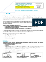 Admin Policies and Procedures in Continuing Education and Training Program For Staff