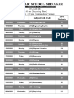 CBSE Datesheet