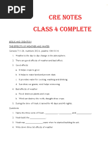 NOTES CRE Notes Grade 4 Complete 1
