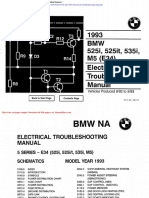 BMW 525i 525it 535i m5 1993 Electrical Troubleshooting Manual