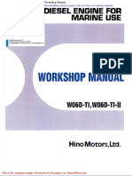 Hino Diesel Engine w06c Ti w04v Ti Workshop Manual