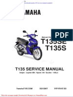 Yamaha t135 Service Manual Complete