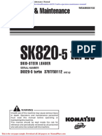 Komatsu Sk820 5 Turbo Operation Maintenance Manual