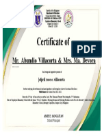 Certificate of Appreciation 2022 Green