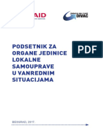 Podsetnik Za Organe Jedinice Lokalne Samouprave U Vanrednim Situacijama